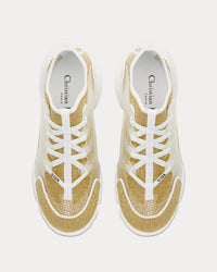 D-Connect Gold-Tone Laminated Mesh High Top Sneakers View 2