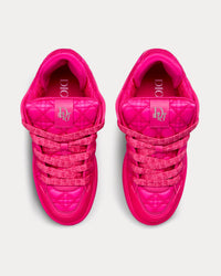 B9S Skater Limited And Numbered Edition Fuchsia Kumo Cannage Satin Low Top Sneakers