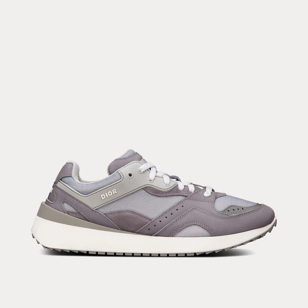 B29 Gray Technical Mesh, Suede and Smooth Calfskin Low Top Sneakers