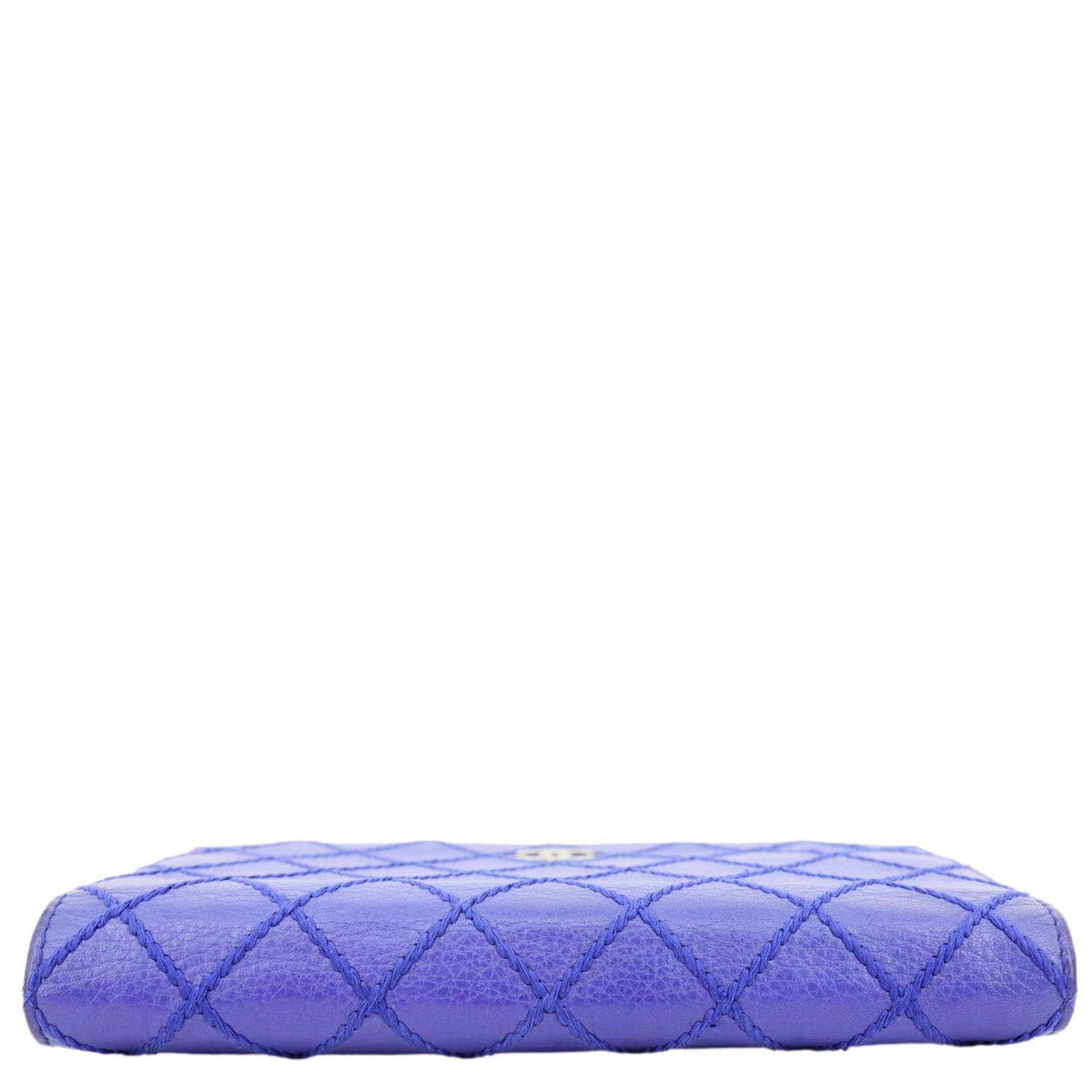 CHANEL Fancy CC Quilted Calfskin Leather Wallet On Chain Bag Royal Blue