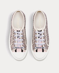Walk'n'Dior Platform Embroidered Cotton with Pale Pink Miss Dior Allover Motif Low Top Sneakers