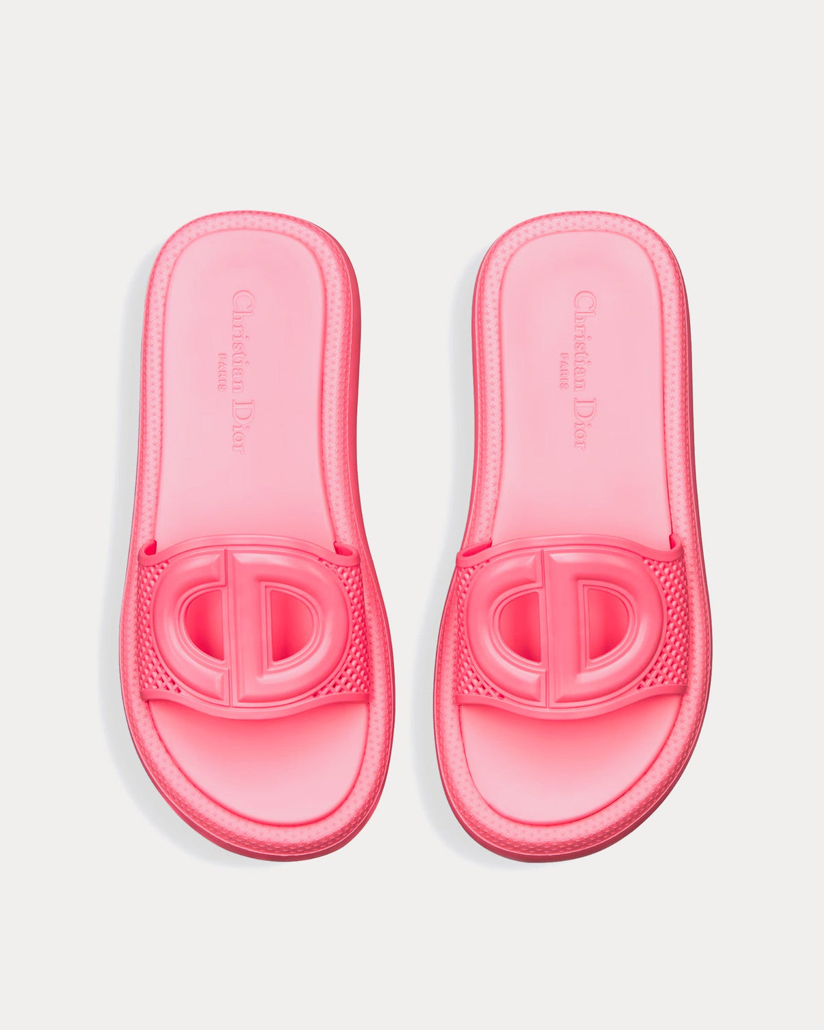 Dioriviera D-Club Candy Pink Rubber Slides