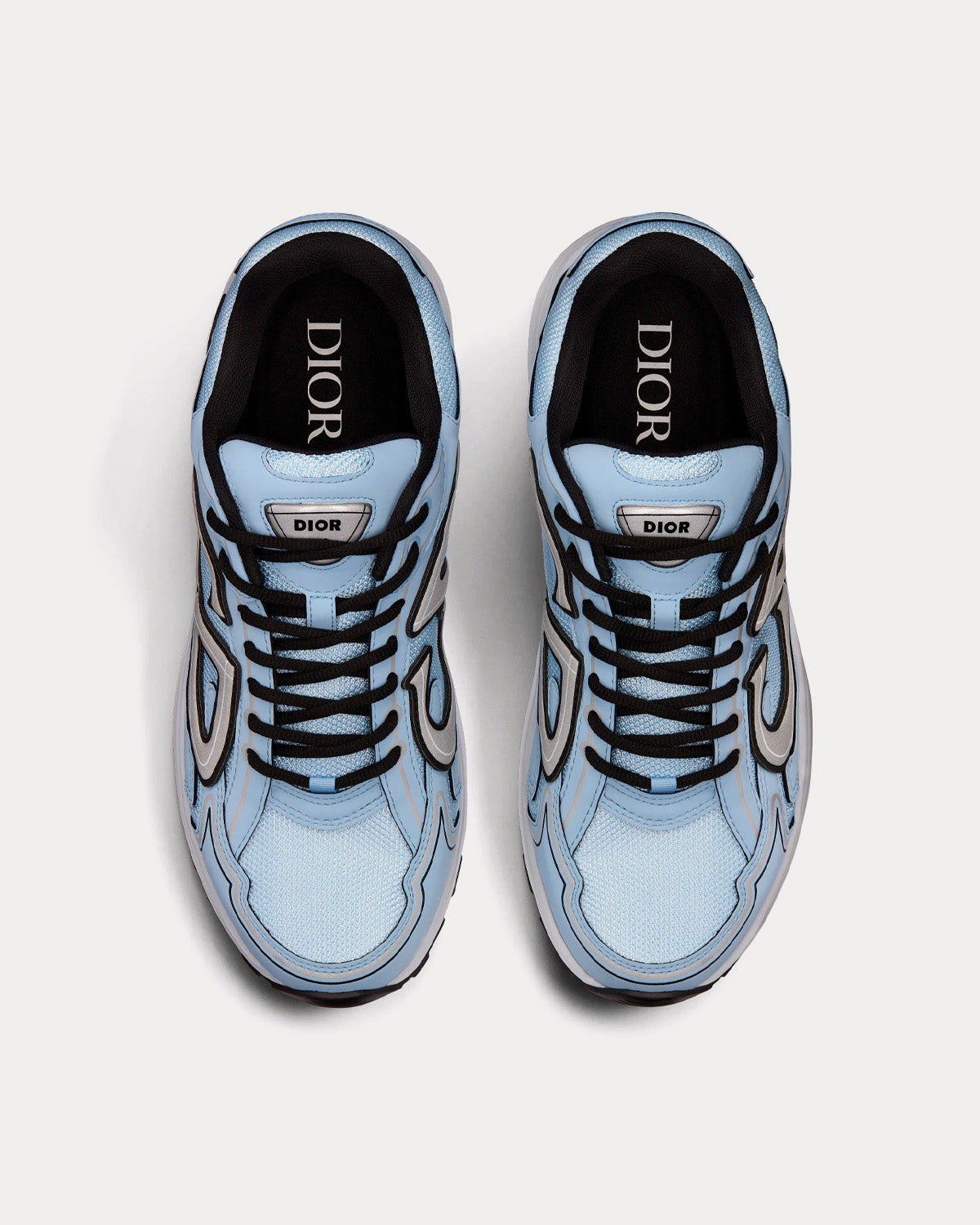B30 Mesh & Technical Fabric Blue Low Top Sneakers
