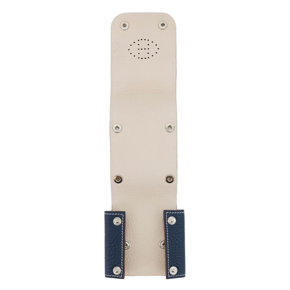 HERMES Leather Deck Of Cards & Case Navy Blue