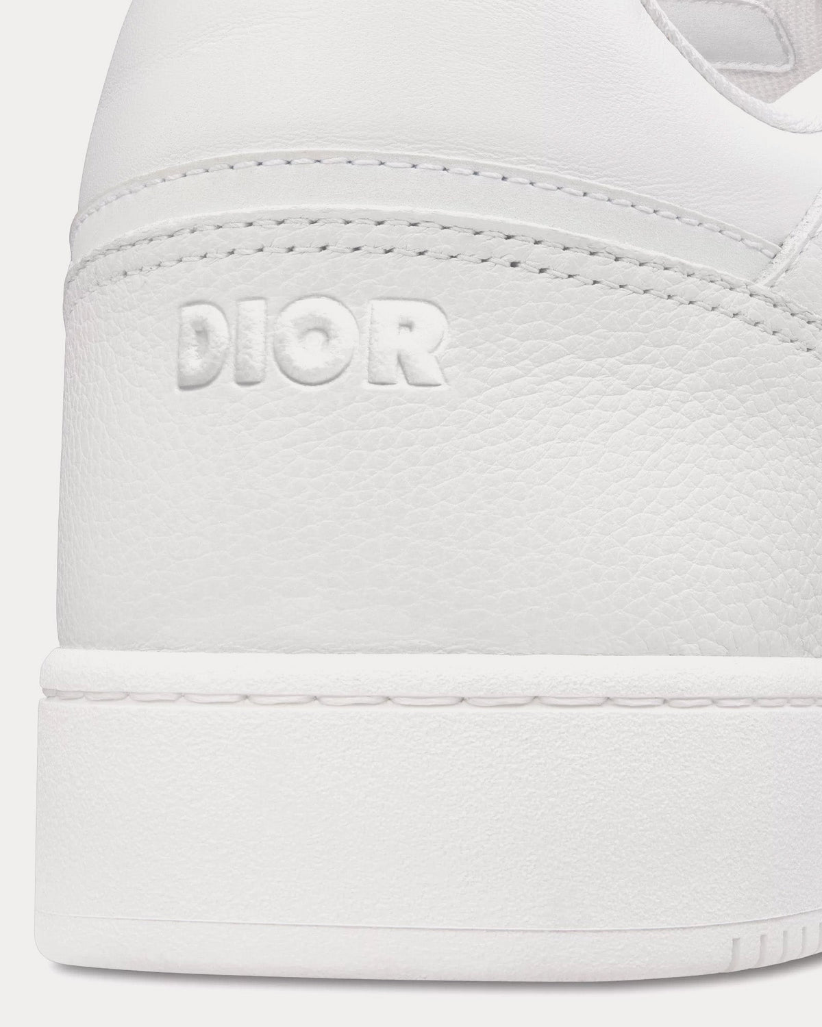 B27 Grained Calfskin & Dior Gravity Leather White Low Top Sneakers