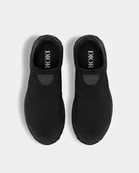 B30 Countdown Techical Mesh & Fabric Black Slip On Sneakers