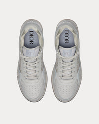 B27 Gray Smooth Calfskin and Dior Oblique Galaxy Leather Low Top Sneakers