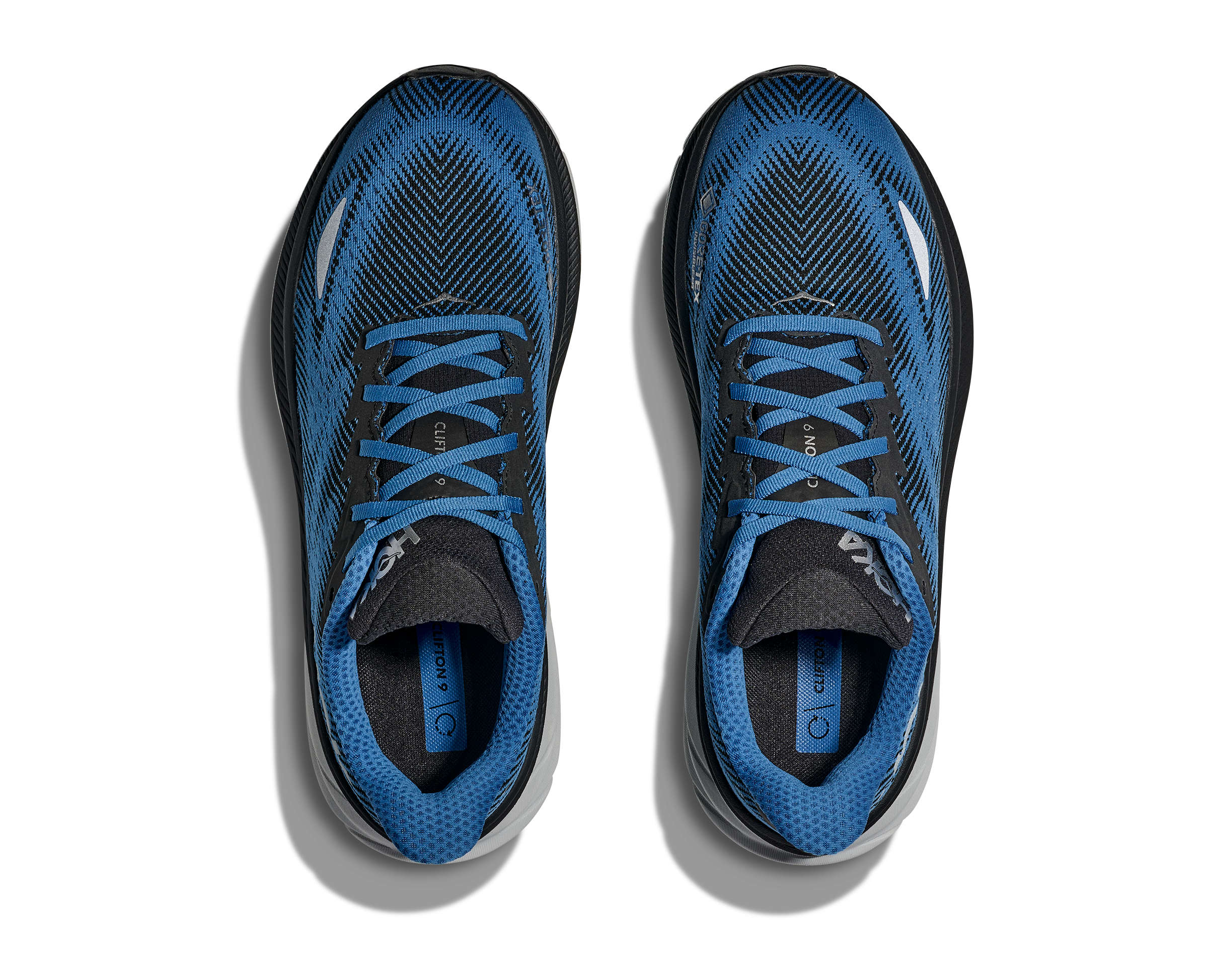 Clifton 9 GTX Men's Waterproof Running Shoes - Black/Foggy Night