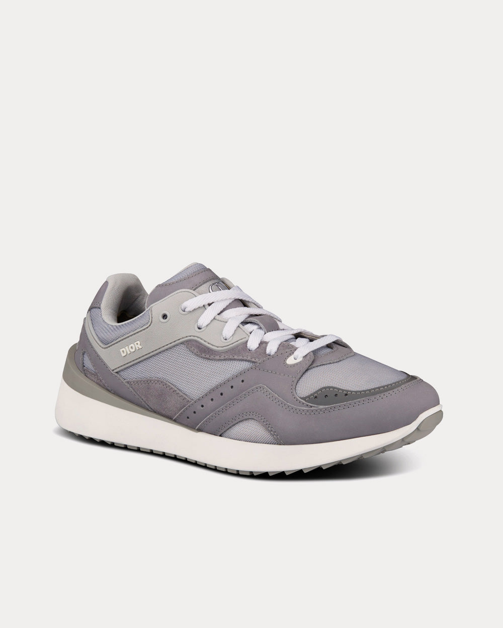 B29 Gray Technical Mesh, Suede and Smooth Calfskin Low Top Sneakers