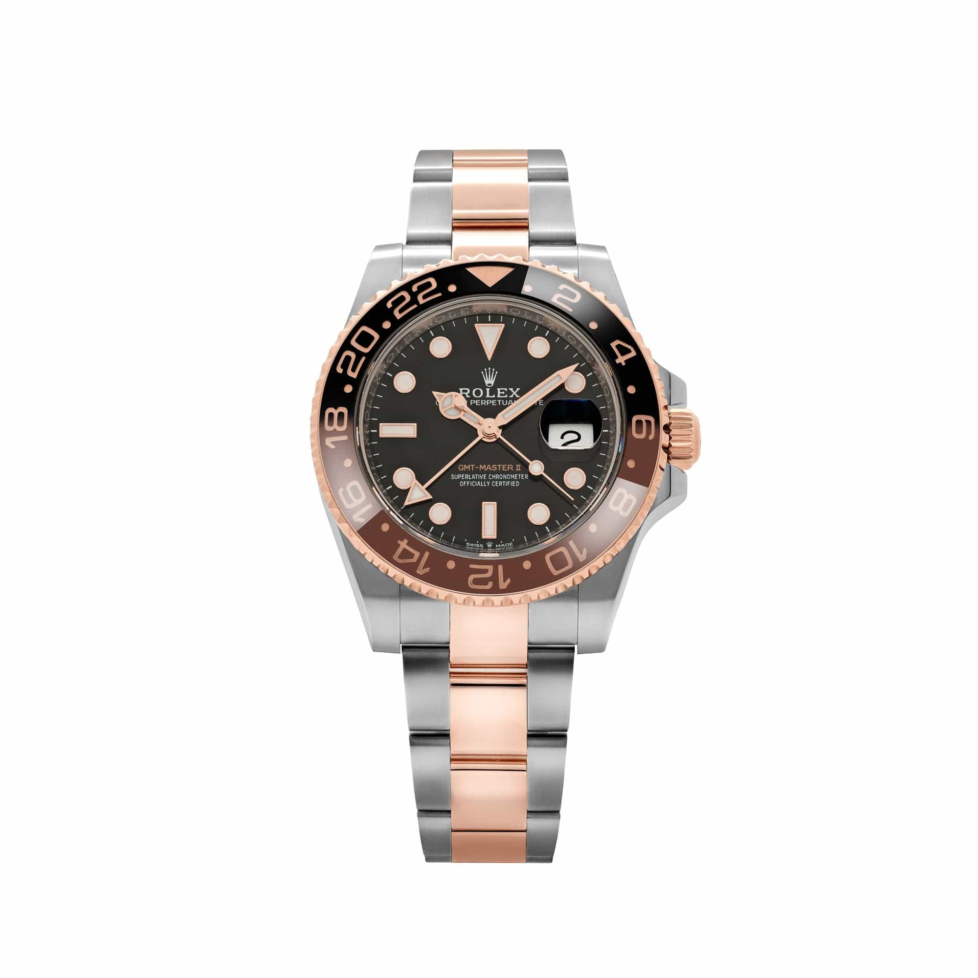 Rolex GMT-Master II 126711CHNR Root Beer with rose gold and black dial