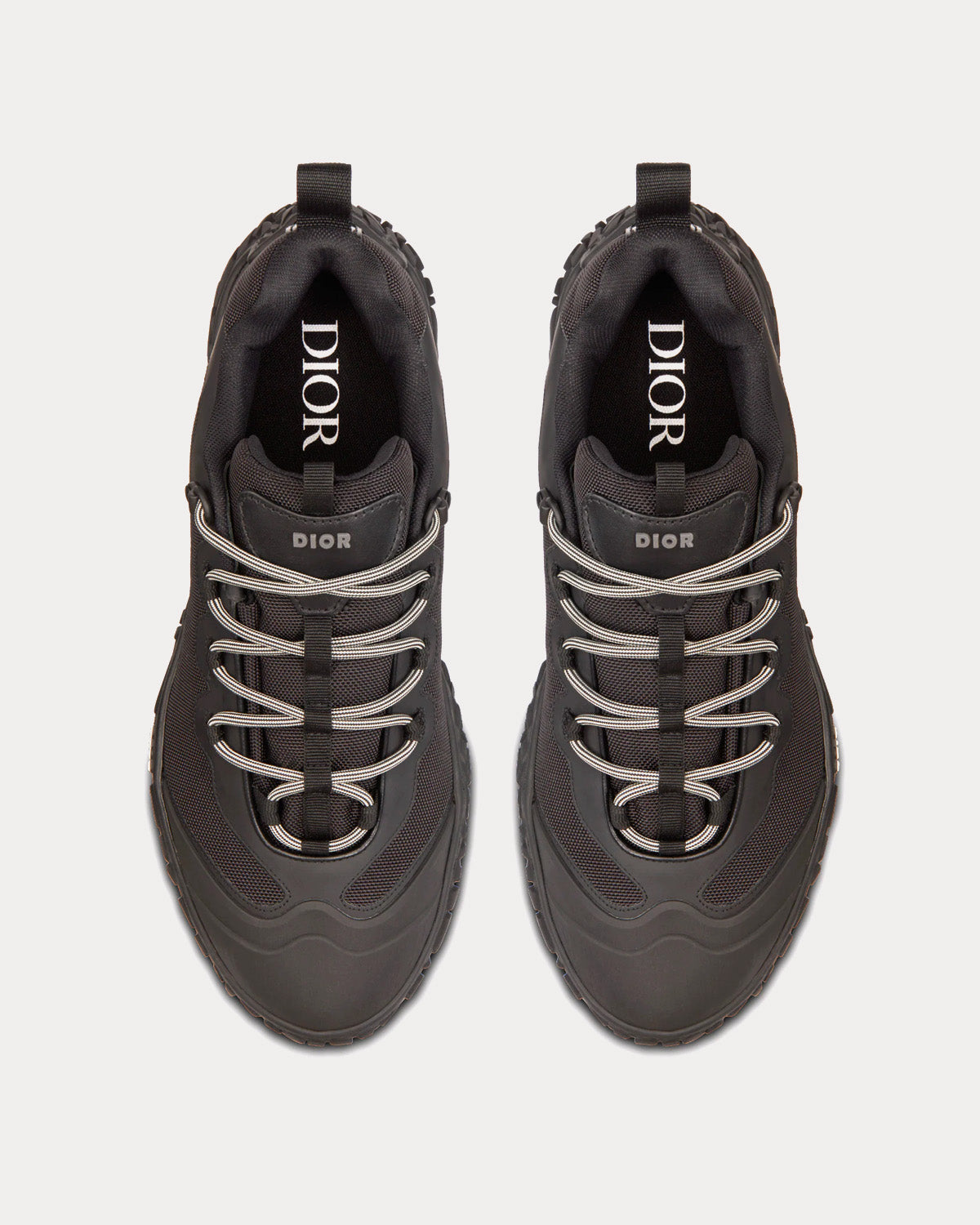 Diorizon Hiking Black Technical Mesh and Rubber Low Top Sneakers