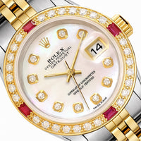 Datejust 69173 26mm Ruby Diamond Gold Steel Women's Watch View 1