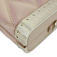 LOUIS VUITTON GO-14 Malletage Minaudiere Quilted Lambskin Leather Crossbody Bag Gold