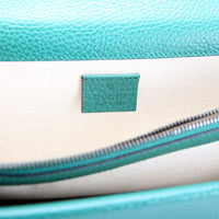 400249 Dionysus Leather Shoulder Small Green