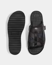 Alpha Black Dior Oblique Jacquard Sandals