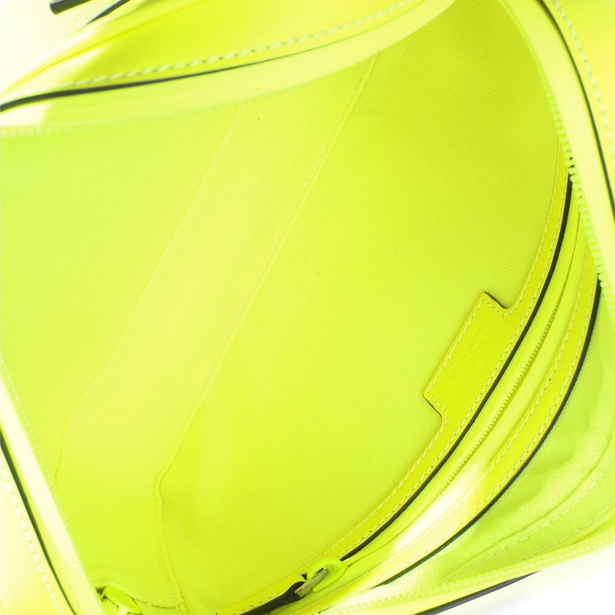 Vibrant Fluorescent Yellow Monogram Crossbody Bag