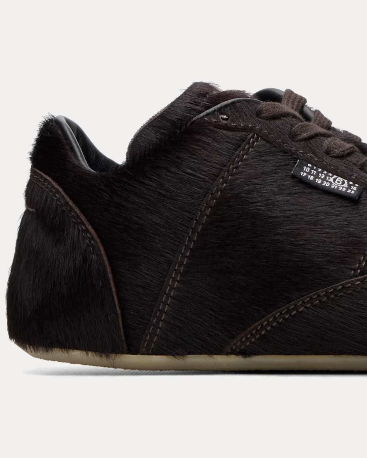 Anatomic Calf-Hair Dark Brown Low Top Sneakers
