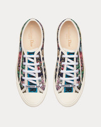 Walk'n'Dior Black Multicolor D-Constellation Embroidered Cotton Low Top Sneakers