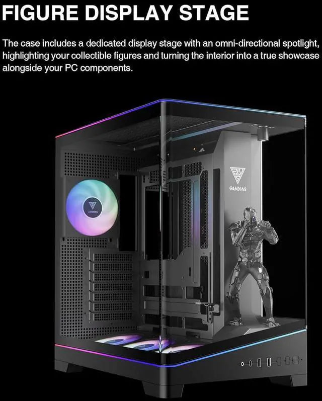 GAMDIAS Atlas P6 Mid-Tower Gaming Case