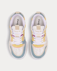 Dior One Perforated Calfskin & Suede White / Multi Low Top Sneakers View 2