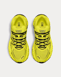 Dior x Kaws B35 NXXT Yellow Technical Fabric and Yellow Technical Mesh Low Top Sneakers View 2