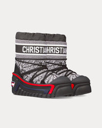 DiorAlps Plan de Paris Shiny Nylon Black / White Après-Ski Boots View 3