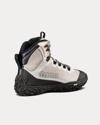 Diorizon Hiking Ankle Boot Gray Technical Mesh and Black Rubber High Top Sneakers View 3