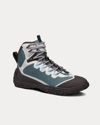 Diorizon Hiking Ankle Boot Green-Gray Technical Mesh and Black Rubber High Top Sneakers View 3