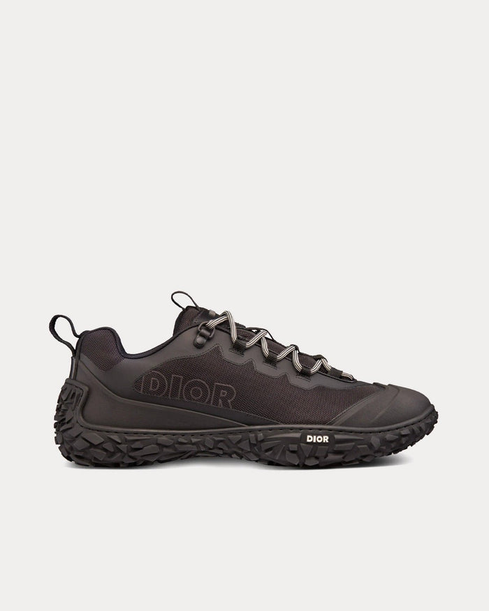 Diorizon Hiking Black Technical Mesh and Rubber Low Top Sneakers - Crown & Consign