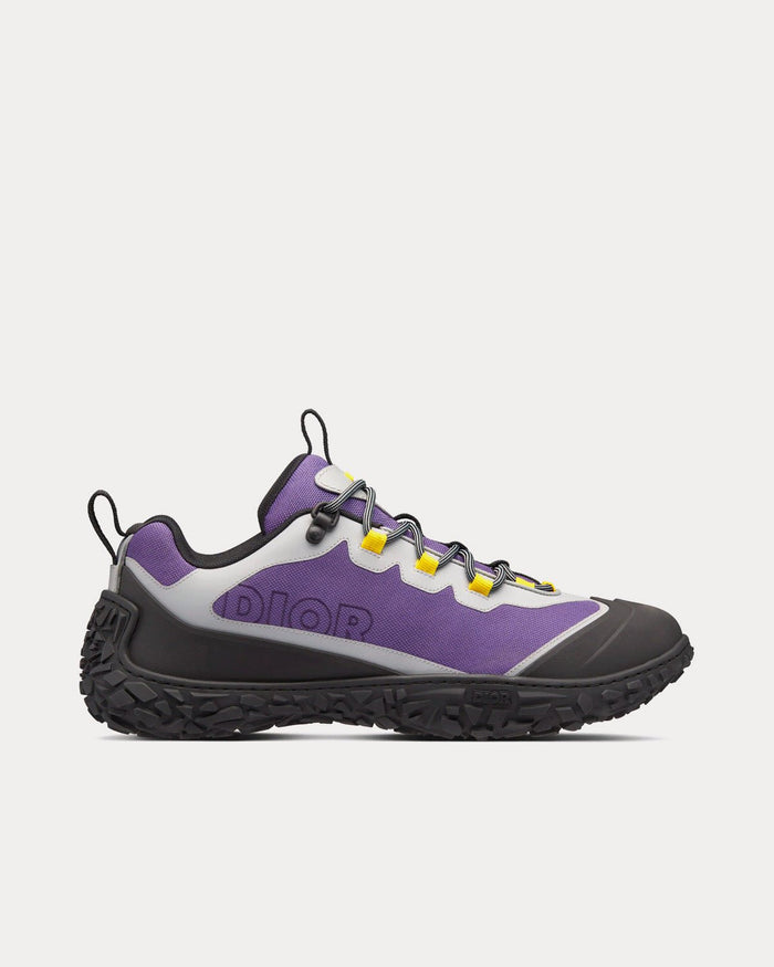 Diorizon Hiking Purple Technical Mesh with Black Rubber Low Top Sneakers - Crown & Consign