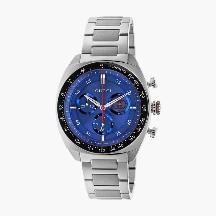 Dive Blue Dial Black Bezel Chrono 3 with Steel Bracelet - 41mm - Crown & Consign