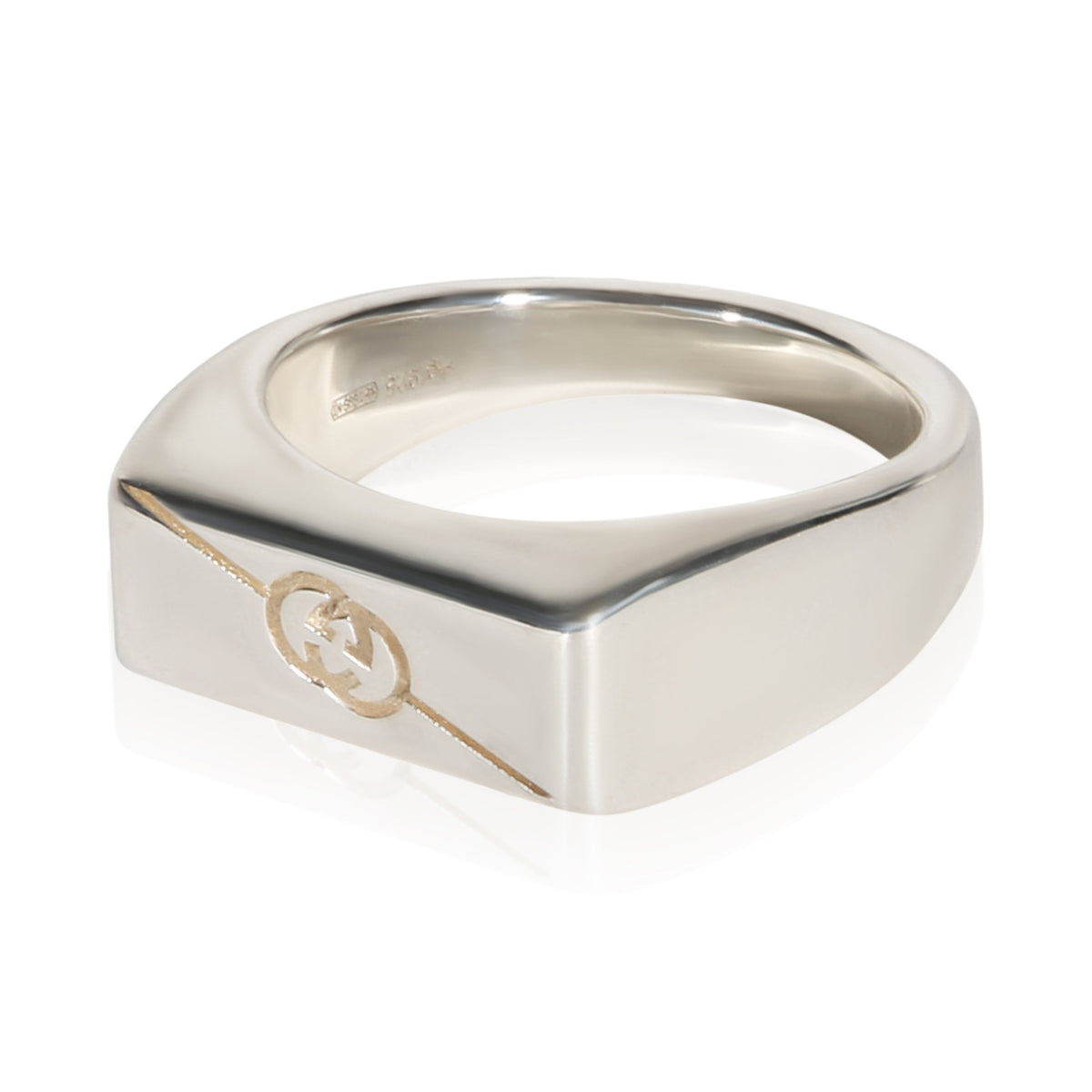 Elegant Sterling Silver Trademark Band