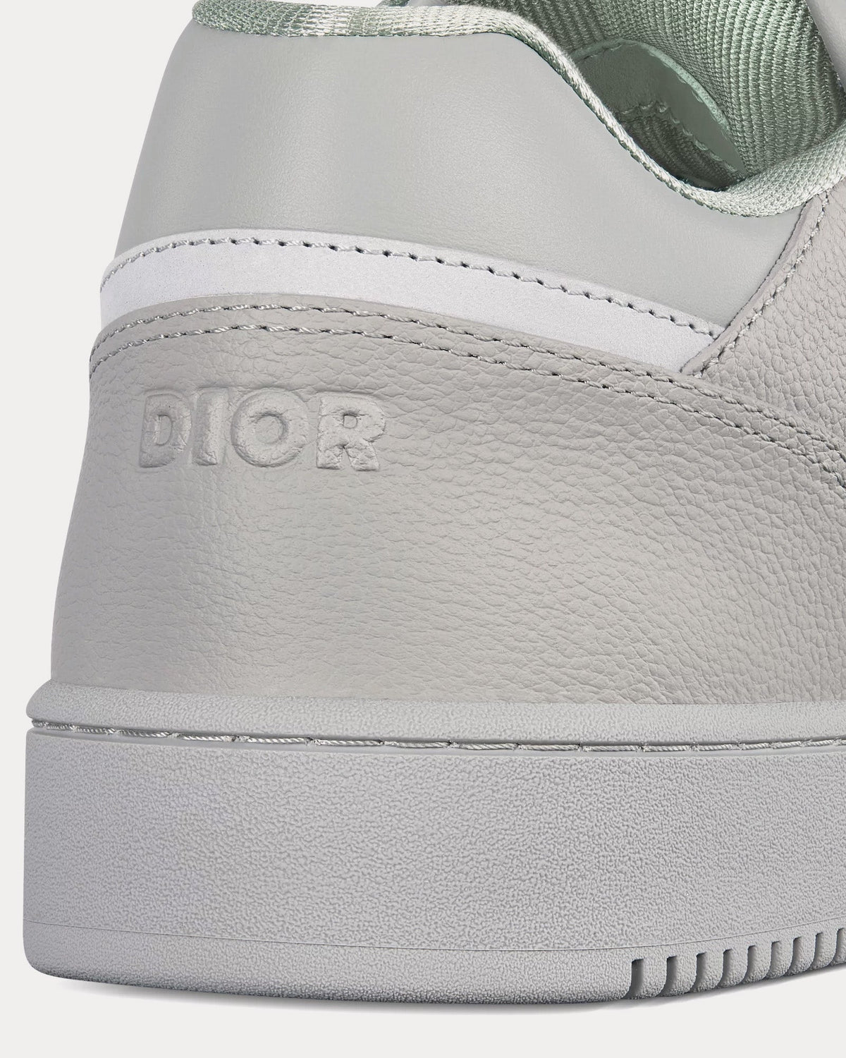 B27 Grained Calfskin & Dior Gravity Leather Grey Low Top Sneakers