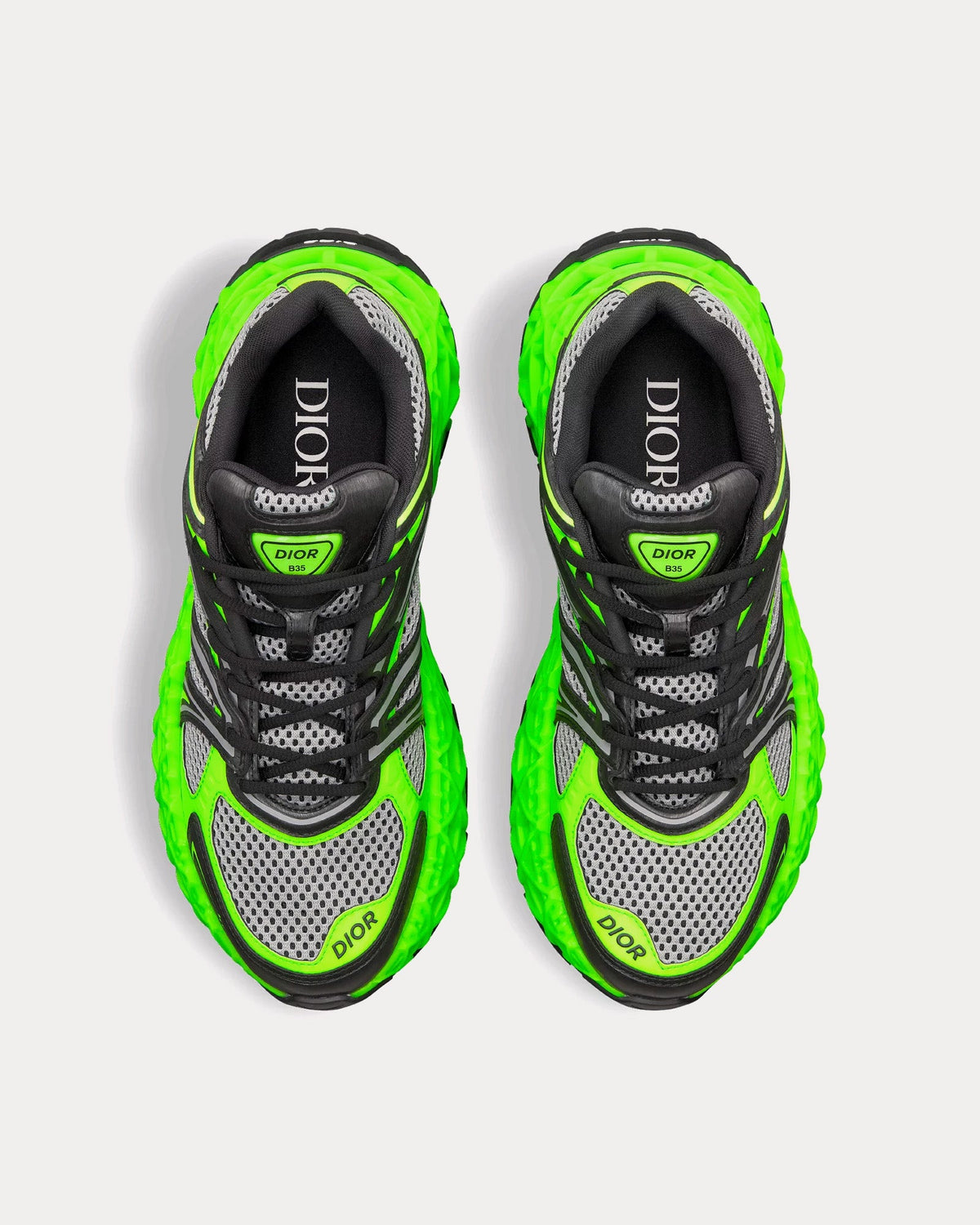 B35 NXXT Mesh Neon Green / Black Low Top Sneakers
