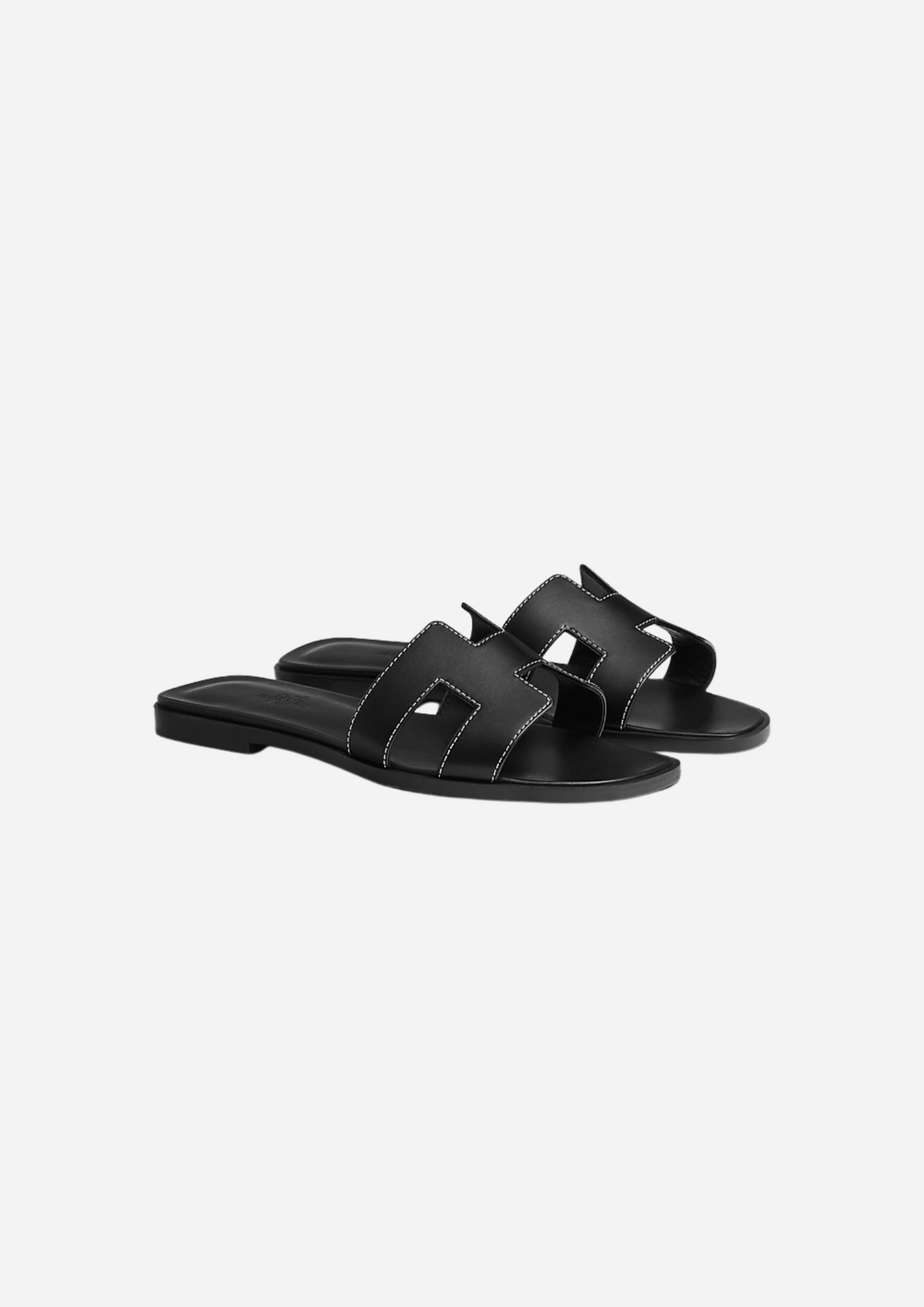 Hermès Oran Black Sandals