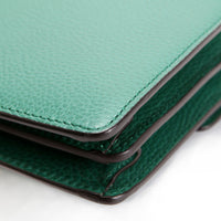 400249 Dionysus Leather Shoulder Small Green
