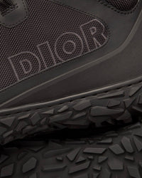 Diorizon Hiking Ankle Boot Black Technical Mesh and Rubber High Top Sneakers