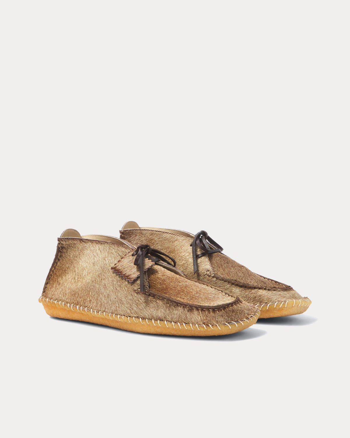 Desert Moccasins Calf-Hair Beige Boots