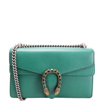 400249 Dionysus Leather Shoulder Small Green