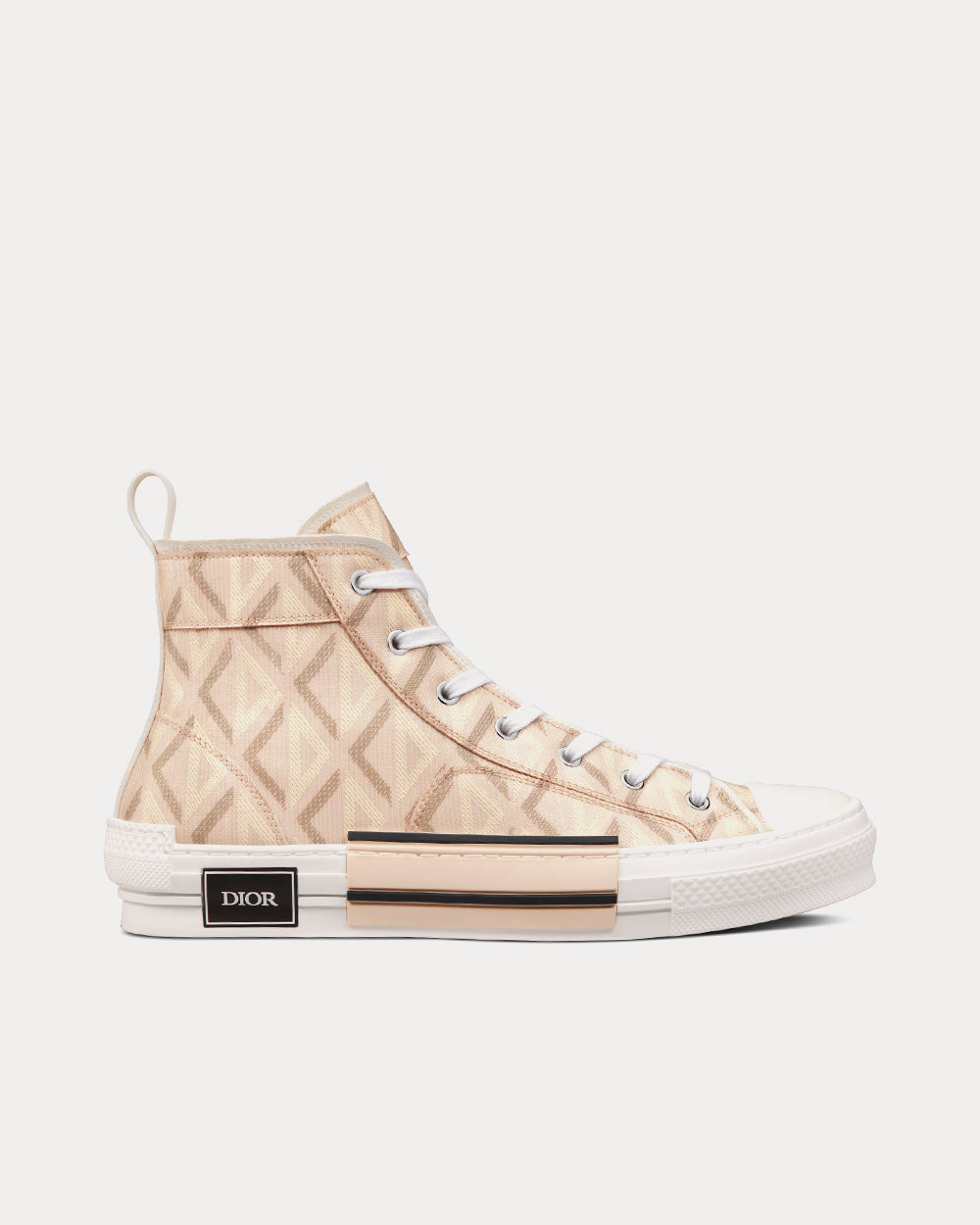 B23 Natural CD Diamond Canvas High Top Sneakers