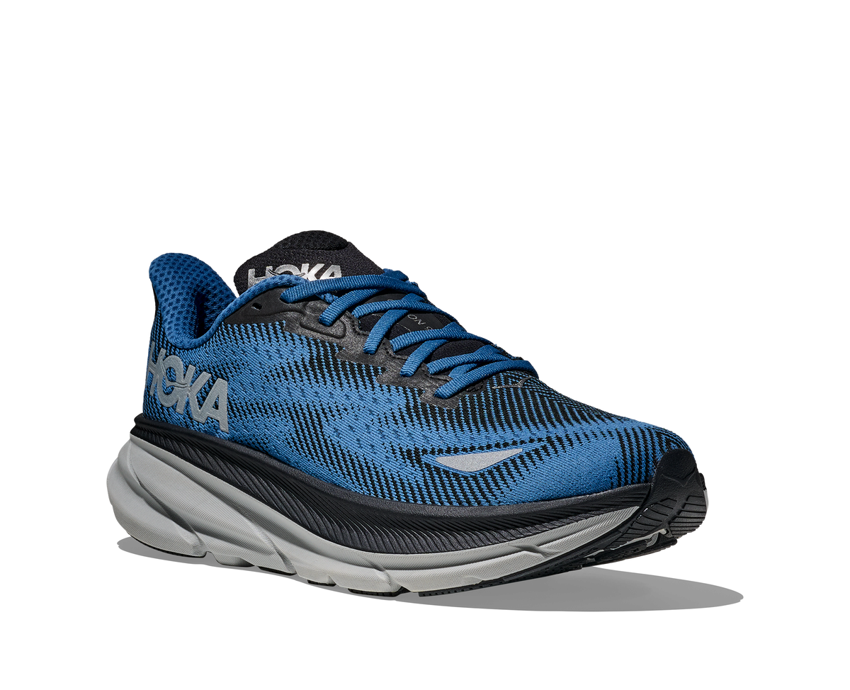 Clifton 9 GTX Men's Waterproof Running Shoes - Black/Foggy Night