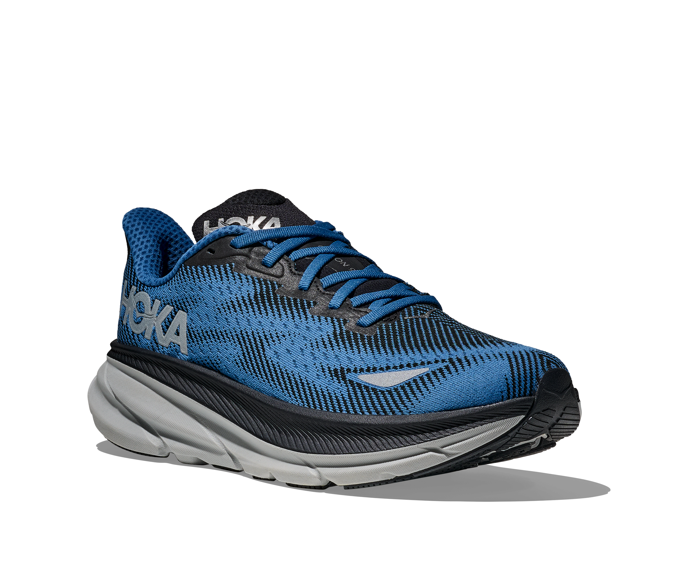 Clifton 9 GTX Men's Waterproof Running Shoes - Black/Foggy Night
