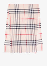 Luxury Wide Check Silk Scarf