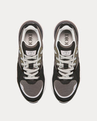 B29 Gray Technical Mesh, Black Suede and Smooth Calfskin Low Top Sneakers
