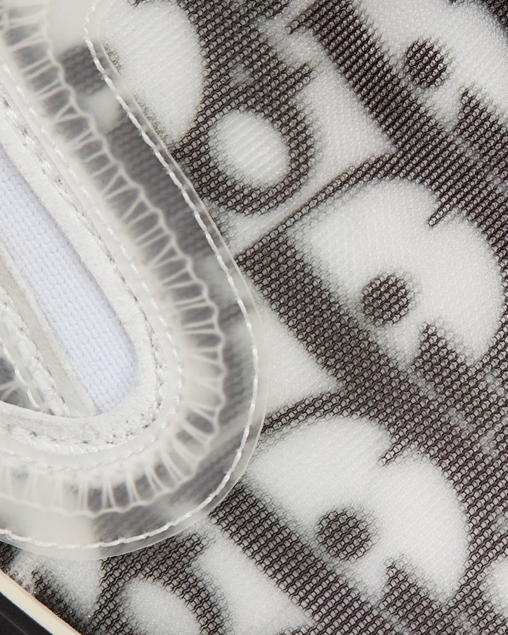 B23 Black and White Dior Oblique Canvas Slip On Sneakers
