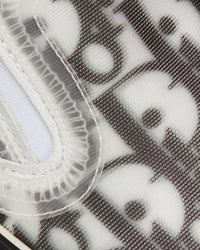 B23 Black and White Dior Oblique Canvas Slip On Sneakers