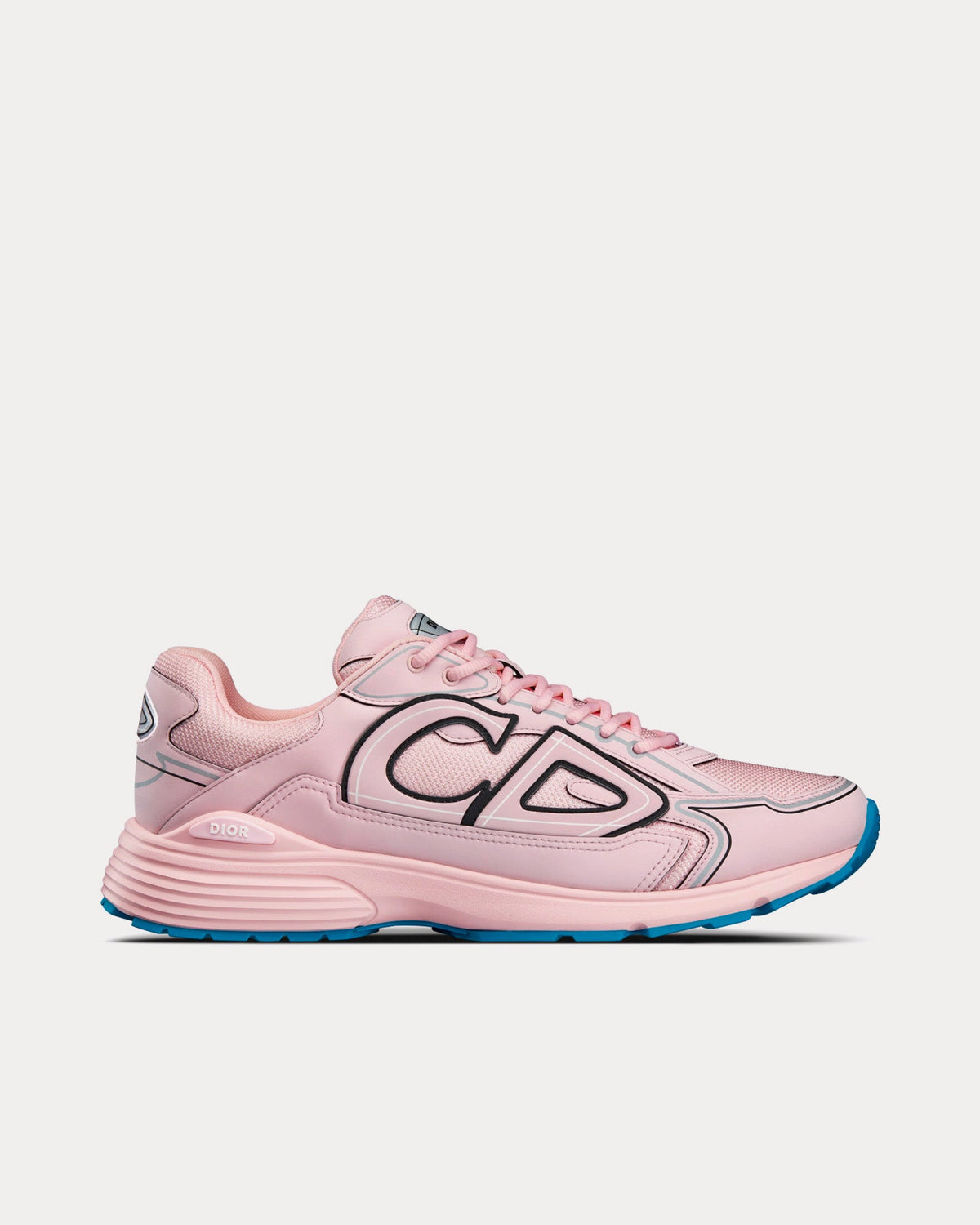 B30 Mesh & Technical Fabric Pale Pink Low Top Sneakers