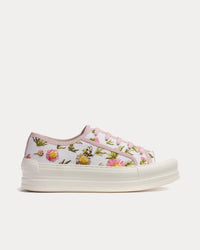 Walk'n'Dior Platform  Daisy Garden Motif White / Pink Low Top Sneakers