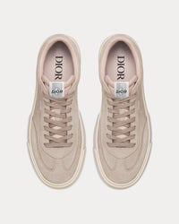 B101 Greige Nubuck Calfskin Low Top Sneakers
