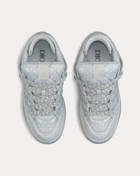 B9S Skater Limited And Numbered Edition Gray Cannage Kumo Leather Low Top Sneakers